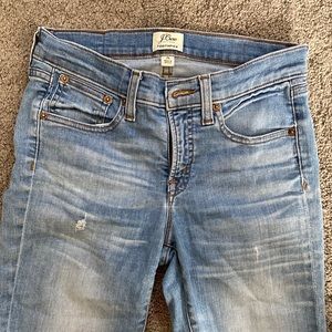 J Crew Toothpick Jean in light wash